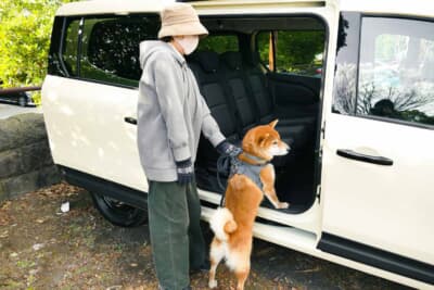 ただのロングボディにとどまらない点として、スライドドアが専用設計であることも見逃せない。標準のカングーに対して開口幅が180mmも広く、実車でこのドアを開けてみると思わず「おお、デカい！ 」と声が出るほどだ