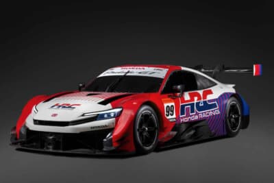 ホンダ プレリュードGT：2026年からスーパーGTのGT500クラスに参戦する最新マシン。流麗なクーペフォルムを極限まで空力特化させたボディは、ホンダ陣営の王座奪還への執念を感じさせる