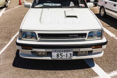 トヨタ EP71 スターレットターボ：掲げているナンバーは新車当時に払い出されたものだ