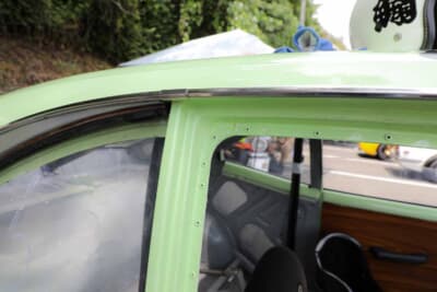 マツダ サバンナ RX-3:ボディ補強、スポット増しも自分でリベット打ちしていた