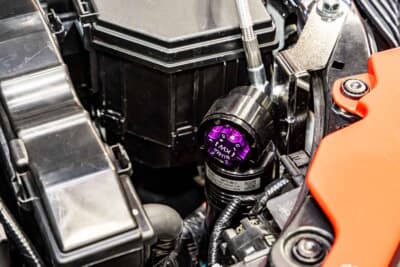 ARTA GT FL5：サスペンションはKWのダンパーキットをベースに、ストリートもサーキットもこなせるオリジナルセッティングが施されている