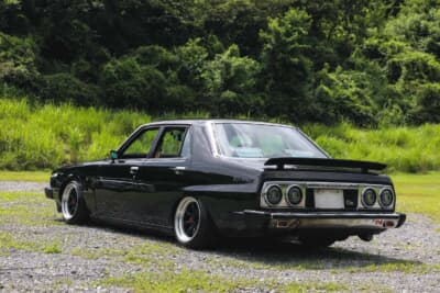 日産  HGC211スカイライン：リアの足回りはメンバーもDR30用を流用し、サスペンションを強化。デフもR200機械式LSDを入れ、駆動系についてはクロスミッションも入っているとのことだった