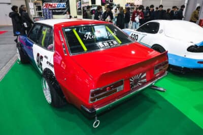 三菱 ギャランΣ：よりレーシーにインパクトを高めるために施した外装リメイクも見どころだ