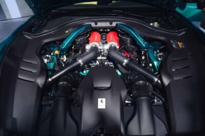 フェラーリ アマルフィ スパイダー：640psを発揮するV8ツインターボエンジン