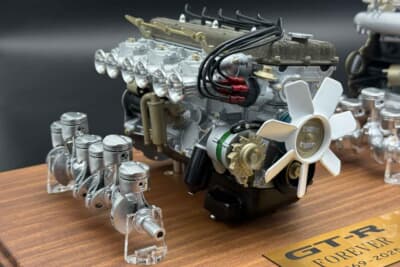 S20はエアクリーナー仕様だけでなく、ファンネル仕様も選択できる。写真はKPGC10(初代スカイラインGT-R・2ドアハードトップ)用だ