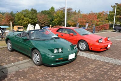 ロータス エラン：特徴的な低いフロントノーズ。1990年代のスポーツカーを象徴するデザインが、今見ても非常に新鮮に映る