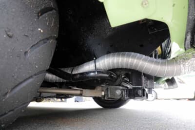 マツダ サバンナ RX-3:AE86やスカイラインジャパンなど複数車種のパーツを巧みに組み合わせた足まわり