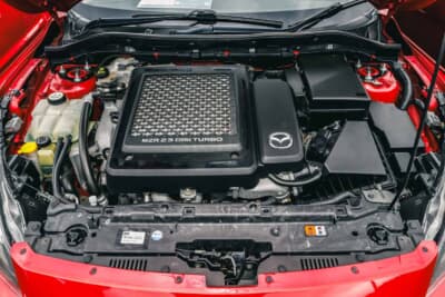 マツダスピードアクセラ：吸排気の変更に加え、COBBアクセスポートV3というコンピュータでセッティングを行っている