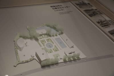 1956年、オープン当時の石橋文化センターの園内模型