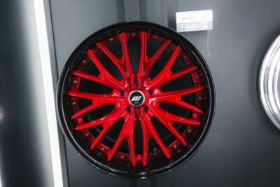 WORK ZEAST STX：CLEAR RED BRUSHED BLACK-ALUMITE(RIM)