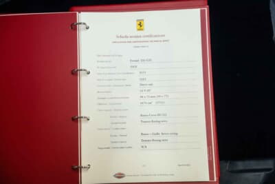 197万3750ユーロ（邦貨換算約3億6000万円）で落札されたフェラーリ「550 GTC」（C）Courtesy of RM Sotheby's