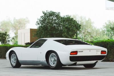 215万ドル（邦貨換算約3億3755万円）で落札されたランボルギーニ「ミウラP400」（C）Courtesy of Broad Arrow215万ドル（邦貨換算約3億3755万円）で落札されたランボルギーニ「ミウラP400」（C）Courtesy of Broad Arrow