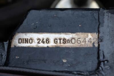 79万7000ドル（邦貨換算約1億2750万円）で落札されたフェラーリ「ディーノ246GTS」（C）Courtesy of RM Sotheby's