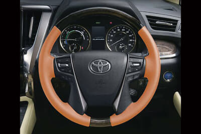 【30系アルファード＆ヴェルファイア用】後付けステアリングヒーター+本革ステアリング交換￥60,500