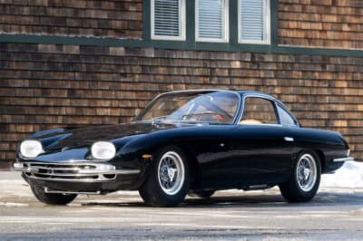 エスティメートは50万~60万ドル(邦貨換算約8000万~9600万円)だったが惜しくも流札となったランボルギーニ「400GT インテリム」(C)Courtesy of Broad Arrow