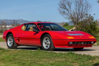 買い手がつかず流札（NOT SOLD）となったフェラーリ「512BBi」（C）Courtesy of Broad Arrow