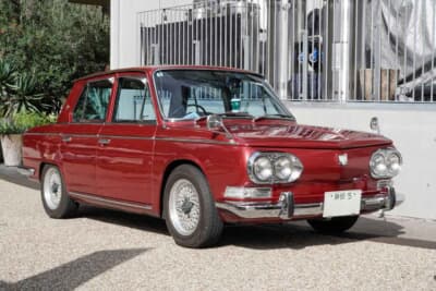 日野 コンテッサ 1300 デラックス：「COPPA CENTRO GIAPPONE 2025」のトリノデザインエリアに展示された愛車。デザイナーはジョバンニ・ミケロッティだ