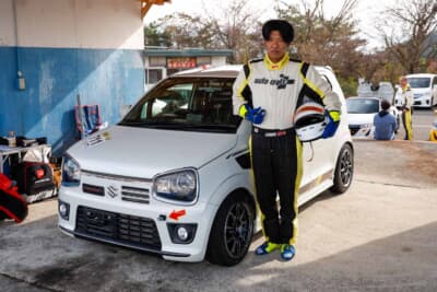 スズキ HA36アルトワークス：軽量ボディとターボの組み合わせは、速さだけでなく楽しさも抜群。クーリングと足まわりのセットアップが課題だと話す泉さん