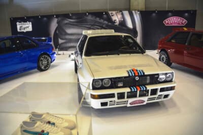 幻のエボ3構想を具現化した「デルタEvoマルティーニ レーシング」。公式ライセンスのストライプが美しく輝く