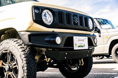 スズキ ジムニー：バンパーはK3製のパーツを装着する