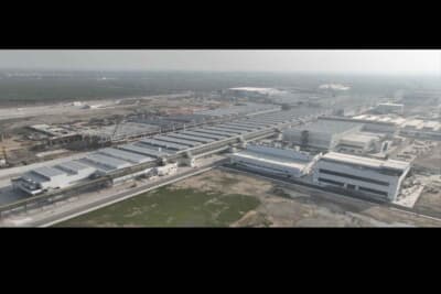 カルコダ工場の全景だ。同国における圧倒的な生産能力を支える拠点だ