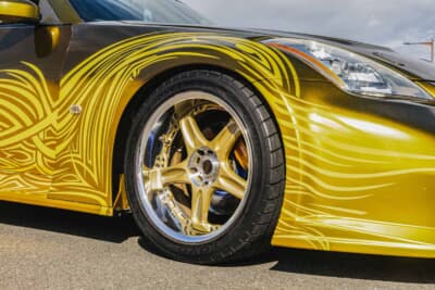 日産 フェアレディZ Z33：ホイールは劇中車と同様のボルクレーシングをセレクト