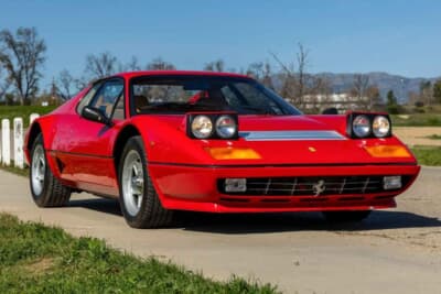 買い手がつかず流札（NOT SOLD）となったフェラーリ「512BBi」（C）Courtesy of Broad Arrow