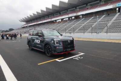 新たなFRO車両として提供される「Y72型パトロールNISMO」。国内未導入の中東向け超大型SUVだ