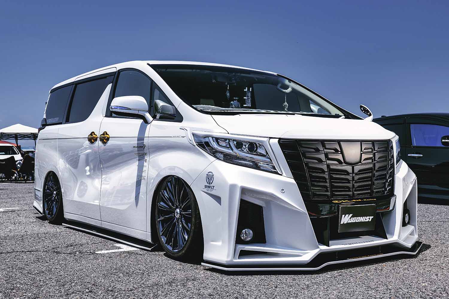1/64 ヴェルファイア 40系 ホワイト CVX カスタム　ローダウン デモカー新型40系ヴェルファイア カスタムプラン STAGE.1