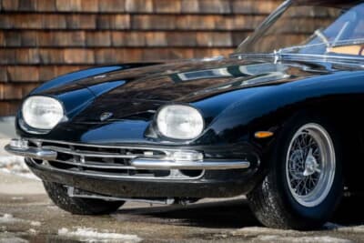 エスティメートは50万~60万ドル(邦貨換算約8000万~9600万円)だったが惜しくも流札となったランボルギーニ「400GT インテリム」(C)Courtesy of Broad Arrow