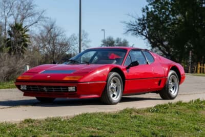 買い手がつかず流札（NOT SOLD）となったフェラーリ「512BBi」（C）Courtesy of Broad Arrow