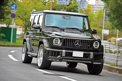 メルセデスAMG G63：MCBの装着により、市街地走行における微細なギャップの突き上げが角の取れたマイルドなものへと変化する。Gクラスを真のグランドツアラーへと昇華させるための不可欠な調律である