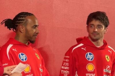 ハミルトン選手は「シェルの技術がコース上での1000分の1秒を削り出します」とシェルの製品力をアピール