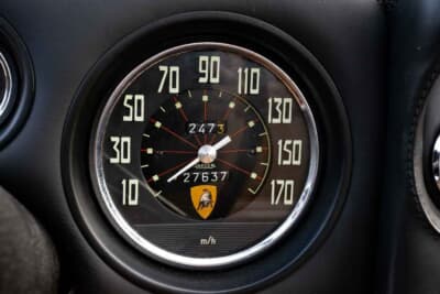 エスティメートは50万~60万ドル(邦貨換算約8000万~9600万円)だったが惜しくも流札となったランボルギーニ「400GT インテリム」(C)Courtesy of Broad Arrow