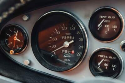 44万ユーロ(邦貨換算約8360万円)で落札された「ディーノ 246GT」(C)Courtesy of Broad Arrow