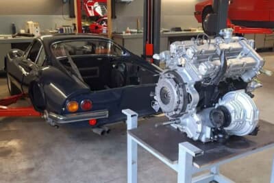 44万ユーロ(邦貨換算約8360万円)で落札された「ディーノ 246GT」(C)Courtesy of Broad Arrow