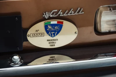 11万2750ユーロ（約1860万3750円）で落札されたマセラティ「ギブリ」（C）Courtesy of Broad Arrow