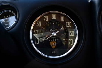 エスティメートは50万~60万ドル(邦貨換算約8000万~9600万円)だったが惜しくも流札となったランボルギーニ「400GT インテリム」(C)Courtesy of Broad Arrow