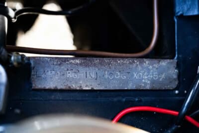 エスティメートは50万~60万ドル(邦貨換算約8000万~9600万円)だったが惜しくも流札となったランボルギーニ「400GT インテリム」(C)Courtesy of Broad Arrow