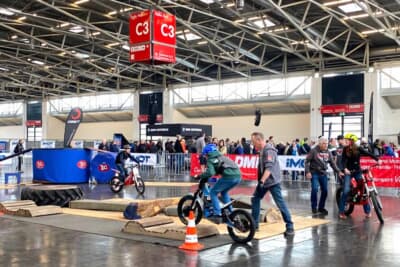 会場には子供用のモトクロスバイクの試乗会場もありました