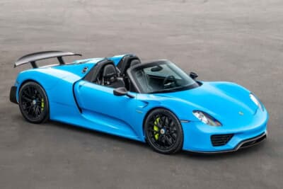 468万ドル（邦貨換算約7億3476万円）で落札されたポルシェ「918スパイダー」 （C）Courtesy of Broad Arrow