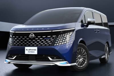 日産 エルグランド オーテック：湘南の海面の煌めきをドットパターンで表現した洗練のフロント