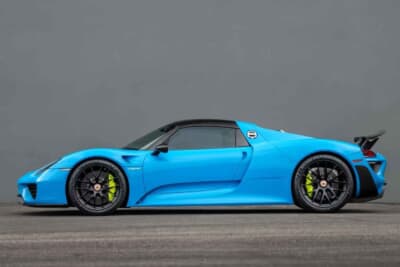 468万ドル（邦貨換算約7億3476万円）で落札されたポルシェ「918スパイダー」 （C）Courtesy of Broad Arrow