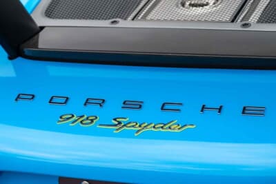 468万ドル（邦貨換算約7億3476万円）で落札されたポルシェ「918スパイダー」 （C）Courtesy of Broad Arrow