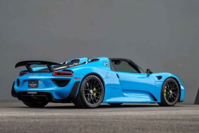 468万ドル（邦貨換算約7億3476万円）で落札されたポルシェ「918スパイダー」 （C）Courtesy of Broad Arrow