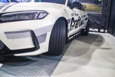 TOYO TIRES PROXES：こちらのタイヤはPROXES Sport 2。スポーツ走行での高いグリップ力を誇る。ホンダ シビック タイプRに履かせていた