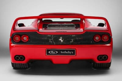 759万8750ユーロ（邦貨換算約13億9315万円）で落札されたフェラーリ「F50」（C）Courtesy of RM Sotheby's