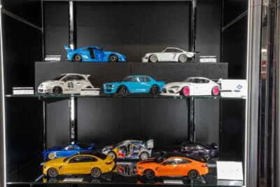ソリドは国産旧車から最新スポーツモデルまで展示していた。価格が抑えられているのが嬉しい