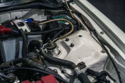 ホンダ インテグラ タイプR(DC2):丁寧に塗装されたボディ内部。とよちゃんさんのこだわりが伝わる