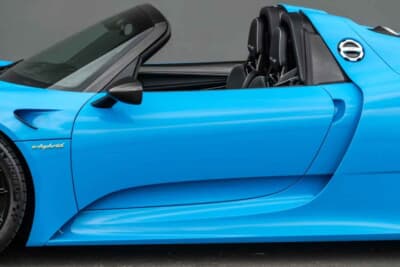 468万ドル（邦貨換算約7億3476万円）で落札されたポルシェ「918スパイダー」 （C）Courtesy of Broad Arrow